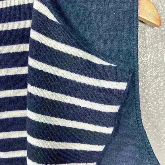 MOTH Extra Long Sleeveless Cardigan Cape Sweater Dark Blue Women One Size - Picture 10 of 11